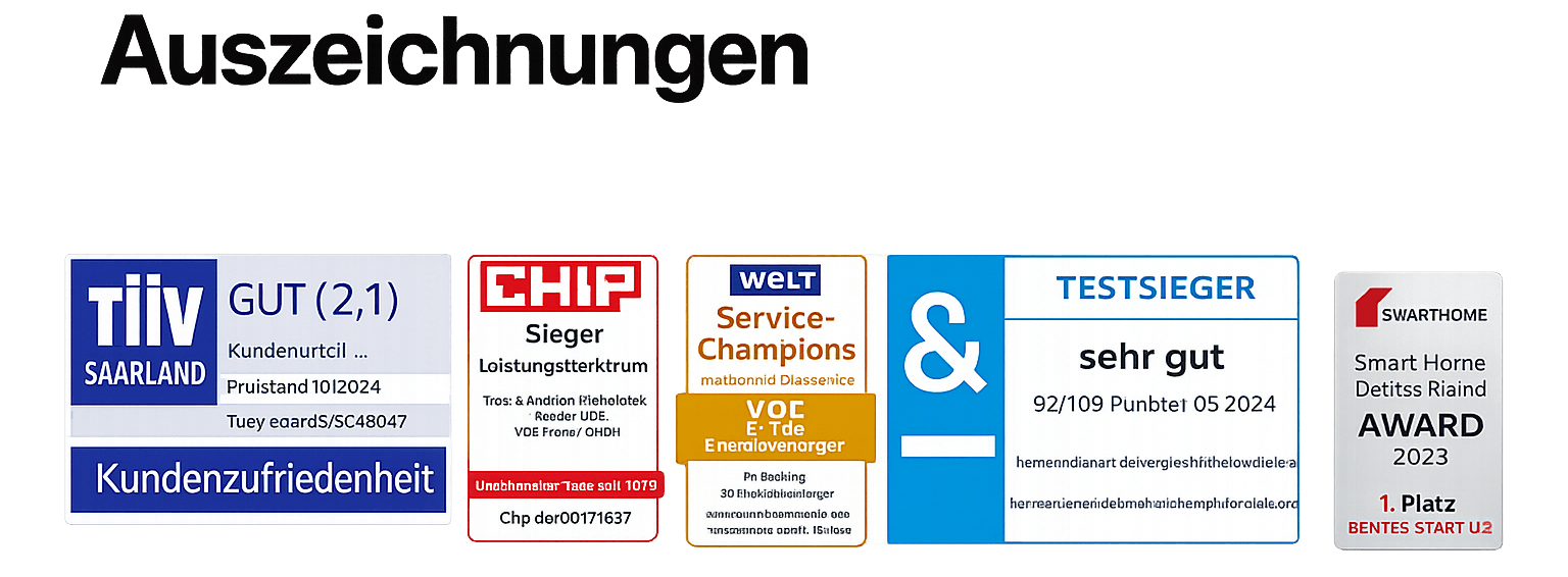 Các giải thưởng – Auszeichnungen